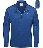 Little Donkey Andy Men’s Lightweight 1/4 Quarter Zip Pullover, Long Sleeve Athletic Shirts for Ru...