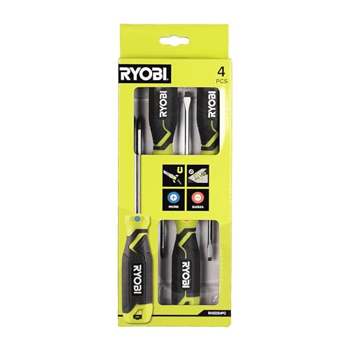 Ryobi RHSDS4PC Screwdriver Set (4 Pieces), Green - Image 2