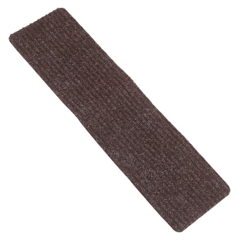 SHINEOFI Tapis Antidérapant pour Marches Escalier Réutilisable Adhérence Sûre Protection contre les Chutes Facile à Poser pour Intérieur et Extérieur Couleur Café Blanc
