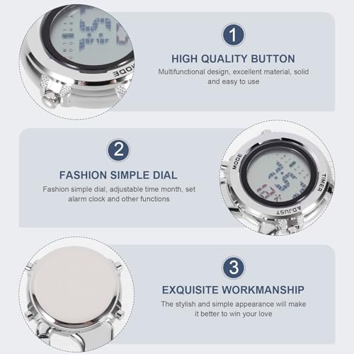 Reloj de dirección multifunción con mosquetón inoxidable estanco 6