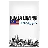 artboxONE Poster 60x40 cm Städte Kuala Lumpur minimalistisch - Bild Malaysia City Flagge