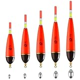 5 Stück Angel Posen Set Posen Angeln & 15 Stück Angelblei Set, Angelposen Sets, Angel Schwimmer Angeln, Angelzubehör Sets, für Hecht, Barsch, Karpfen, Barsch, Fishing Accessories