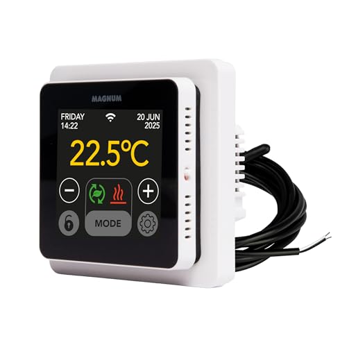 MRC WiFi Smart Thermostat / Room Controller with Floor Sensor for Underfloor Heating, Electric Heating, Convector, Tuya Smart App