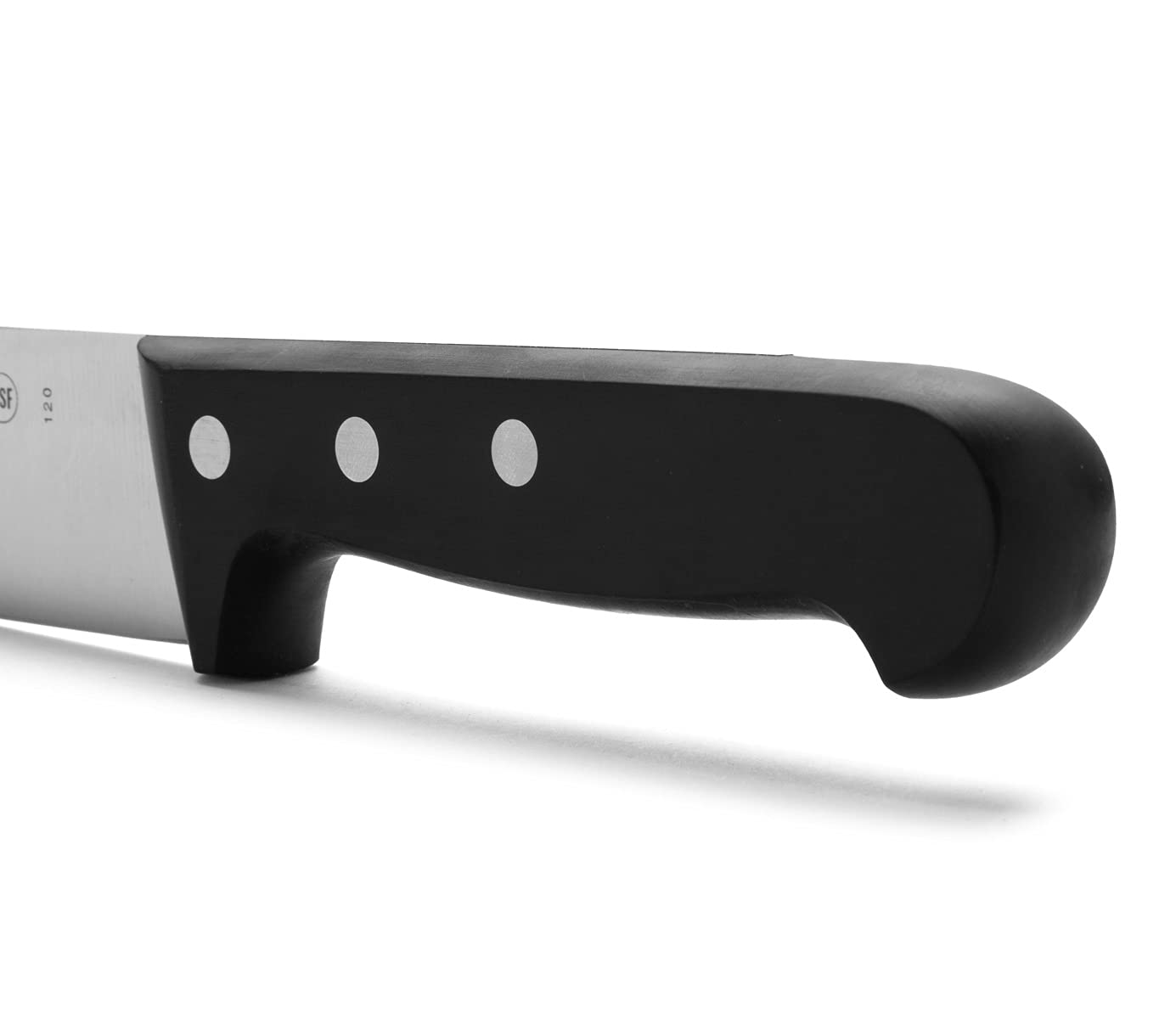 Arcos Coltello Chef in Acciaio Inossidabile – Ideale per Tagliare e Pelare Alimenti Piccoli, Manico Ergonomico in Poliossimetilene, Lama da 200 mm – Serie Universal, Colore Nero