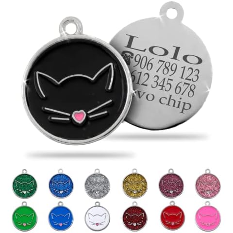 Chapa Gatos Pequeños a Medianos Personalizada Cover