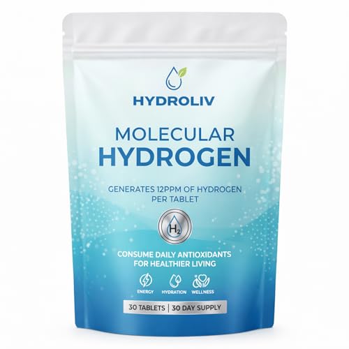 HYDROLIV Hydrogen Water Tablets Antioxidant-Rich Supports Brain Energy & Health