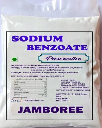Jamboree 100% Pure Food Grade - Sodium Benzoate 800g Pack (B0D9GT5QBT) Amazon Price History, Amazon Price Tracker