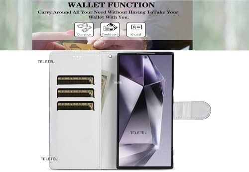 Image of TELETEL Dream Catcher Design Leather Flip Back Phone Case Wallet Cover with Card Slot Holder Kickstand - Multicolor for Vivo V50 5G