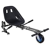 Fácil de contrarrar: solo tome unos segundos para conocer y aprender, este kart le hará disfrutar de un placer de conducción puro, la tracción trasera permite giros rápidos y la conducción inversa. Dos manos controlan las manijas para acelerar, frenar y girar, y controles de pedal de pie. Para que pueda disfrutar de conducir, ofrecemos un par de correas adicionales para usar.