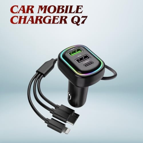 Image of MAXXOX 48W Car Power 16 Fast Car Charger with Dual Output, 48 Watts Total Fast Charging, Adapter for i -Phone & Android Smartphones and Tablets and Other Electronic Devices (Black)
