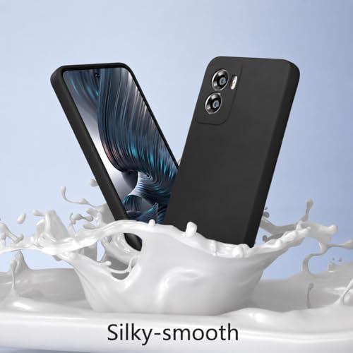 Image of DIZORO Microfiber Candy Back Cover Case for Redmi 15a Soft Silicone Rubberized Back Cover Case with Camera Protection - Black