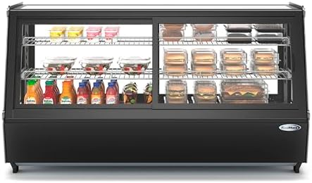 48 in. Self-Service Countertop Bakery Display Refrigerator in Black (CDC-250-BK)