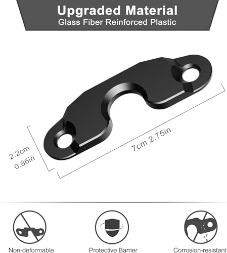 Image of Upgraded Sun Visor Repair Kit for Jeep, Veharvim 2 Pack Hard Plastic Sun Visor Clip Compatible with Jeep Wrangler JK 2018 / JL /Wrangler 2018-2023 / Gladiator 2020-2023, Black