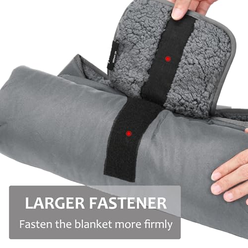 Image of Tirrinia Large Waterproof Outdoor Blanket, Soft Warm Windproof Stadium Blanket with Sherpa Fleece and Foldable for Outdoor Sport, Baseball, Football, Beach, Concerts, Car