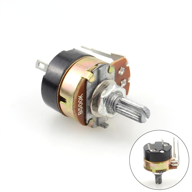 1Pcs Adjustable Resistance Speed Regulator with Switch Potentiometer,B10K