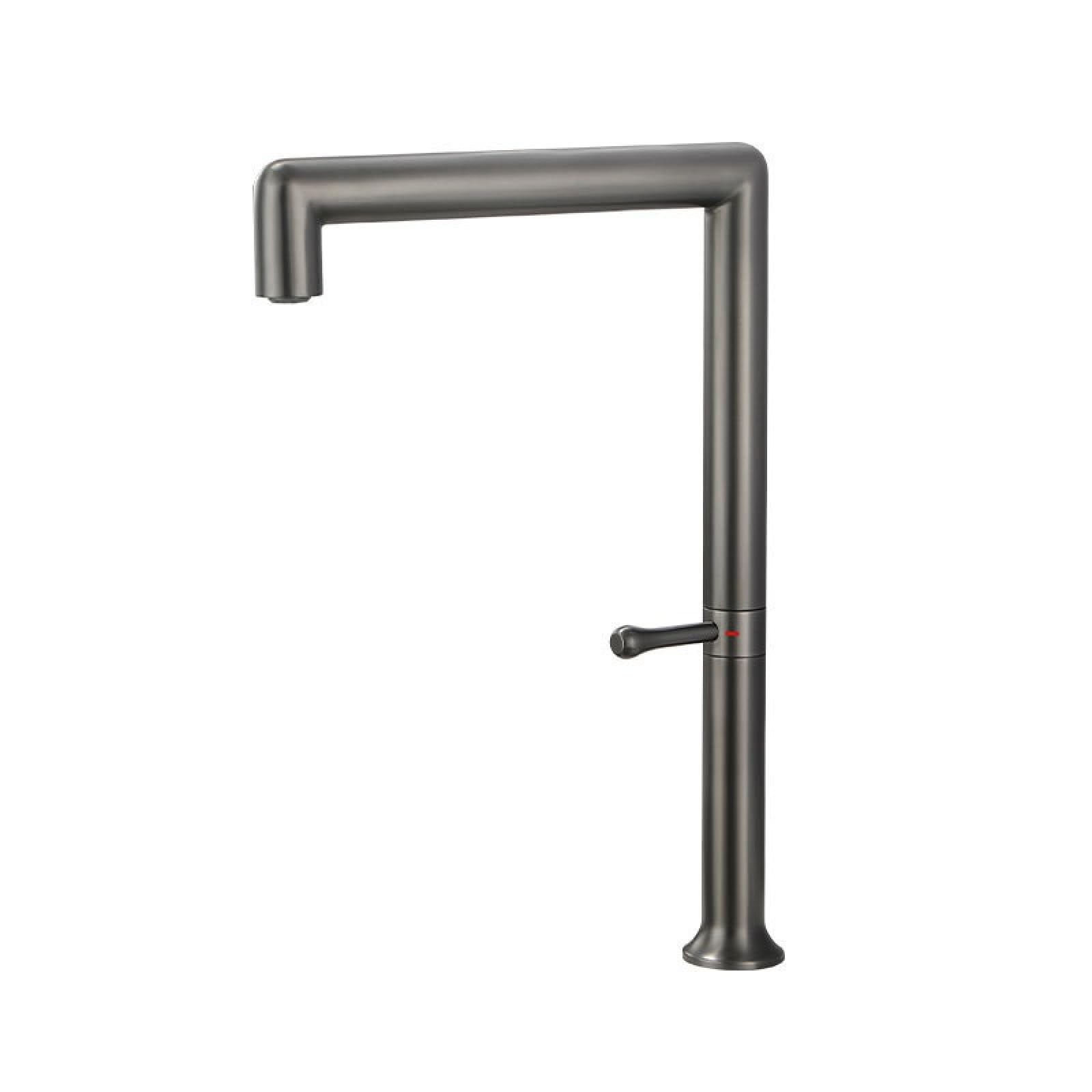 Fanjubei Gray Kitchen Stainless Steel Rotating Hot And Cold Water Mixer Faucet,