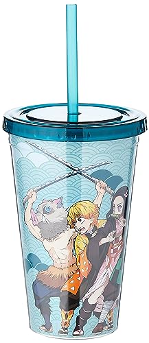 ABYSTYLE Démon slayer - gobelet avec paille - 470 ml - groupe