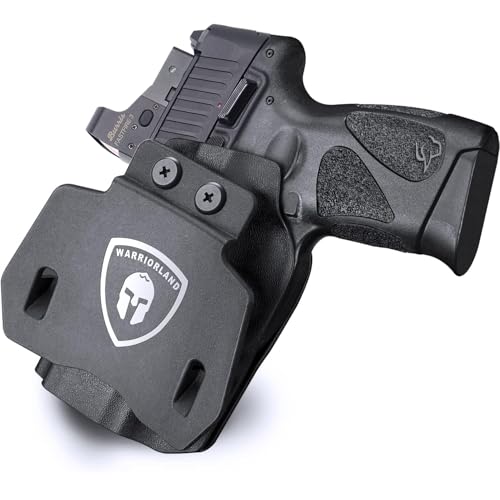 WARRIORLAND OWB Kydex Holster Fit: Taurus G2C/G3C/G3C TORO/G3/G2 PT111/PT140, Outside Waistband 1.5''/1.75'' Paddle Holster, Posi-Click Audible Retention Lock, Optic Ready, Right Hand