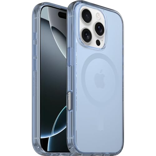 Image of OtterBox iPhone 16 Pro Symmetry Series Clear Case - Blue Bliss - Ultra-Thin, Sleek iPhone Case, Colorful Opaque iPhone Case