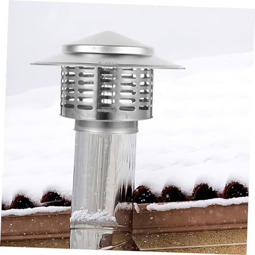 Tapa de chimenea de acero inoxidable para evitar entrada de agua en tejados 5