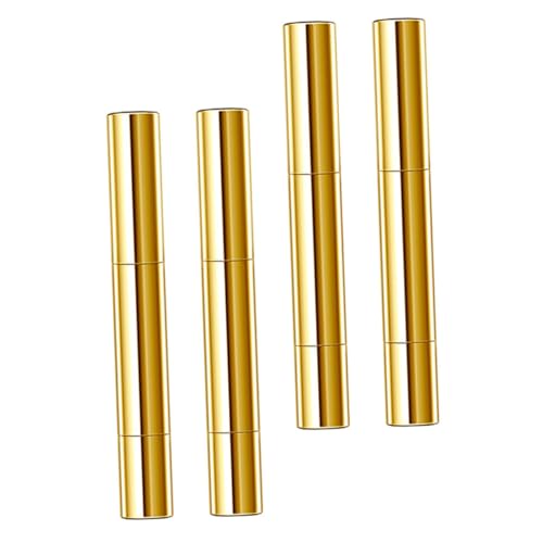 HAPINARY 4 Piezas Botella cosmética escobilla Maquillaje Bomba dosificadora Pluma de Aceite de cutícula Gloss Labios dispensador de Brillo de Labios Botellas de Brillo de Labios Aluminio