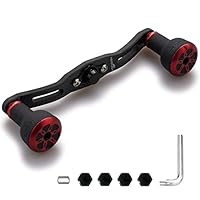 Amazon.co.jp: HEIGHTEN 120/110mm リール ハンドル 厚さ4mm 1.5K炭布