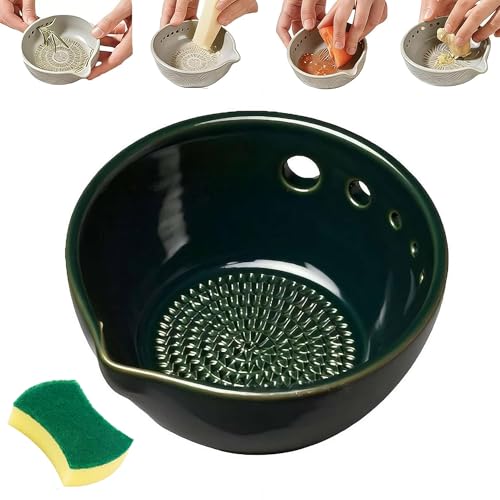 Handmade 5-Hole Herb Stripper Bowl