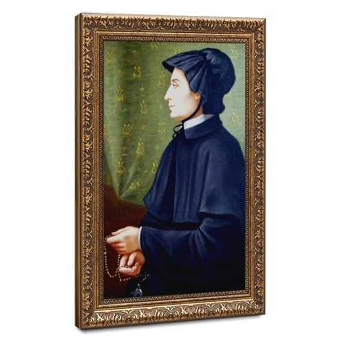 Impression sur toile Saint Elizabeth Ann Seton pour une décoration murale de bureau élégante