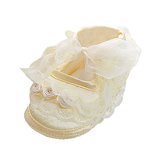 Baby Shoes Fashion Toddler Shoes Floor Shoes Baby Sandals Soft Soled Toddler Shoes Baby Princess (Yellow, 0-6 Months)