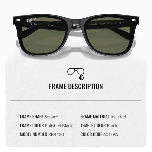 Ray-Ban RB4420 Square Shaped Sunglasses for Men & Women with Official RAYBAN Eyewear Kit3