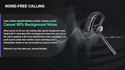Auricular Bluetooth Mono Yealink Workstation con Altavoz miniatura 5