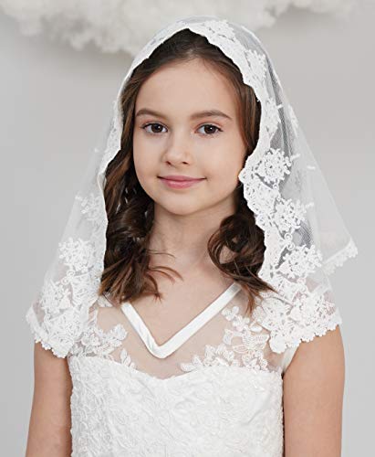 Girls Mantilla Veils Church Mass Veil First Commnion Veils V613