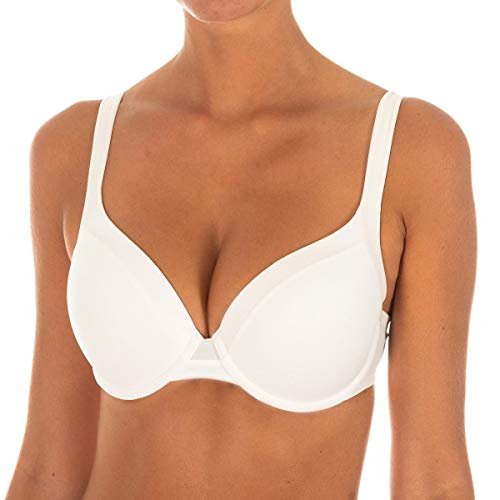 Dim Invisible Soutien-Gorge, Nacre, 100C Femme Dim Invisible Soutien-Gorge, Nacre, 100C Femme