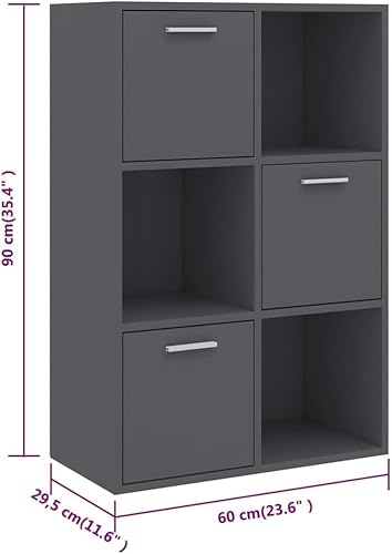 Miniatura 2 de YUHI-HQYD Armario de almacenamiento gabinete de vino estantería de suelo estante de archivos de oficina aparador estantería para dormitorio con 3