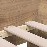 vidaXL Tagesbett mit Kopfteil Artisan-Eiche 75 x 190 cm Holzwerkstoff, Moderner rechteckiger Tagesbett-Rahmen, platzsparendes Gäste-Bett, urbanes Möbel, vielseitiges Schlaf-Design