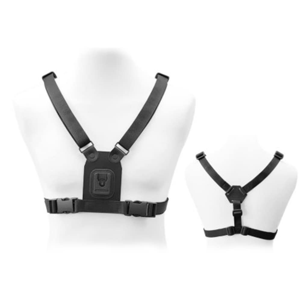 Recall Official Peter Jones Klick Fast Chest Harness Strap Front Facing Adjustable Leather Body Camera Klickfast Dock Holder