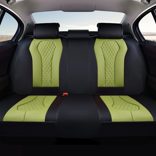 Image of Coverado Car Seat Covers, Back Car Seat Cover, 3-Pieces Leather Seat Cover, Luxury Car Seat Cushion, Luxury Seat Cover Seat Protector Universal Most Cars Trucks SUV