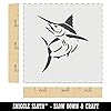 Jumping Marlin Fish Wall Cookie DIY Craft Reusable Stencil - 3.5 Inch #1