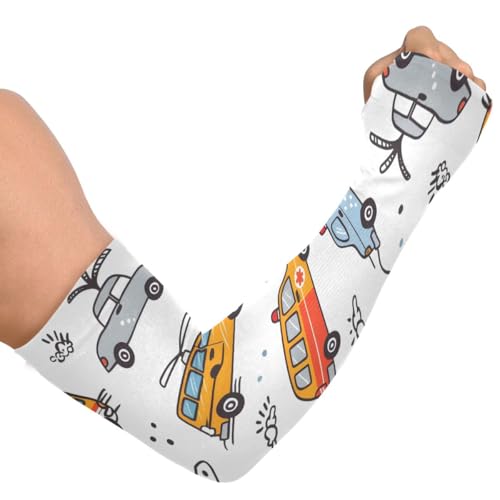 Cooling Arm Sleeves for Men Women UV Sun Protection Arm Covers Car Vehicle Compression Sleeves Sports Football Golf Cycling