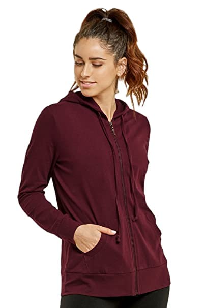 Image of Women's Zipper Sweatshirt Hoodies with Pocket Winter Collection Comfort Soild Hoodie for Women