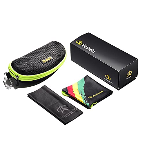 VIAHDA Óculos de sol esportivos polarizados para homens, ciclismo, pesca, condução, corrida, golfe,