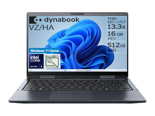 dynabook �m�[�g�p�\�R�� VZ/HA (5in1 Pen�m�[�g/Windows 11 Home/Office����/13.3�^�^�b�`�p�l��/Core Ultra 5 125U/16GB/SSD 512GB/�_�[�N�u���[)Web���f�� W6VZHA5B