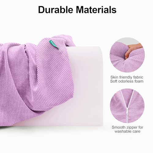 Image of AEOCOO Bed Bumpers for Toddlers, Size 2.3 Ft, Toddler Bed Rail Bumper Protector for Loft Beds & Bunk Beds, Bed Rail Height Extender Bed Guardrail, Anti-Bump | Fall Prevention, Purple