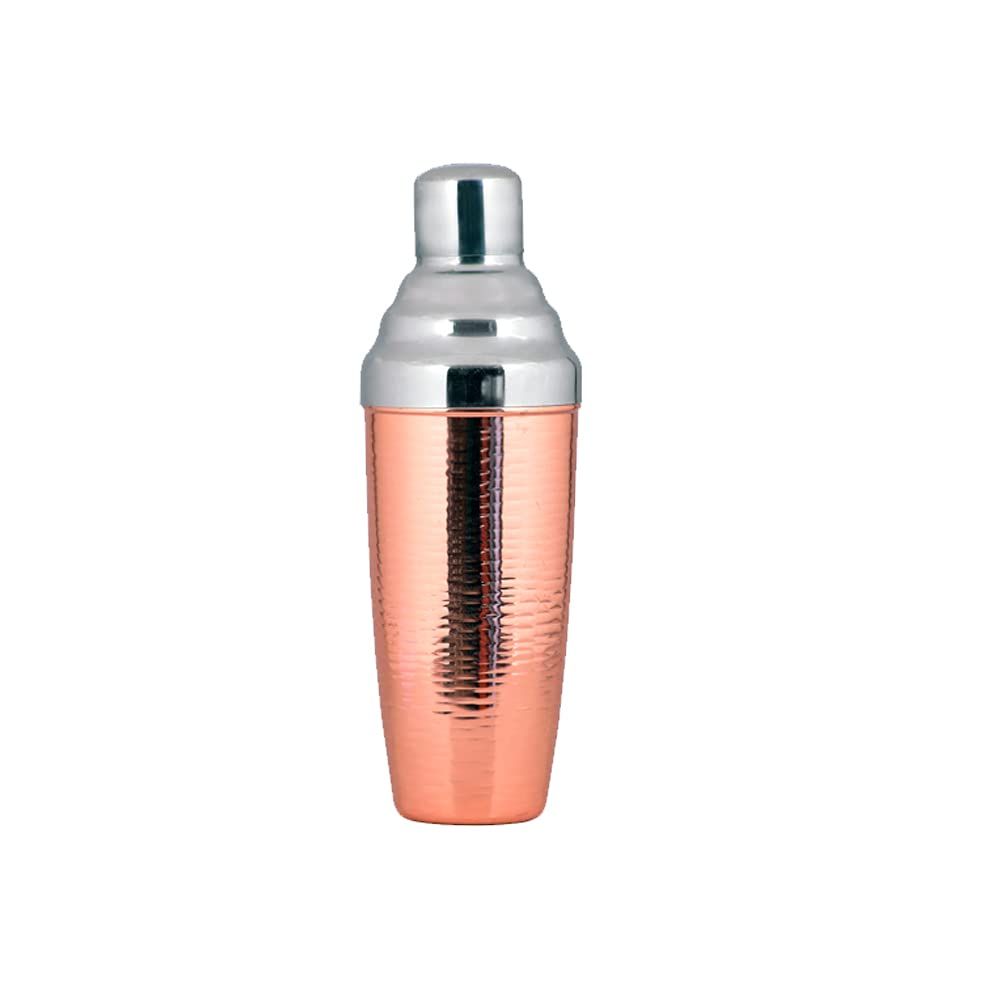 Buy Kosma Cocktail Shaker Stainless Steel in Copper Finish and Hammered