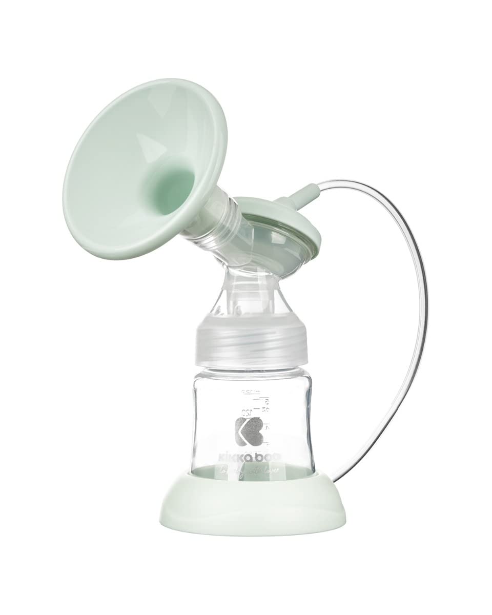 Tiralatte elettrico Kikkaboo Bottiglia Caily 150ml Funzione memoria Touchscreen, colori:verde chiaro