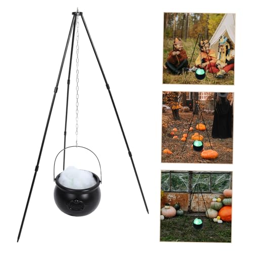 Décoration pour Halloween trépied et lumière verte pour animer vos soirées