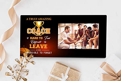 Orchroma A Truly Amazing Coach Is Hard To Find Picture Frame - Best Basketball Coach Birthday Retirement Thanksgiving Gifts,Graduation Gifts For Coach,Thank You Teacher Mentor Coach Picture Frame Gift 12X6 In #TOP1