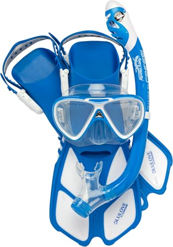 Cressi Youth Snorkel Set para Niños de 3 a 8 años - Aletas Cortas Ajustables, Máscara de Silicona, Snorkel Seco - Mini Bonete Pro Dry Set miniatura 2
