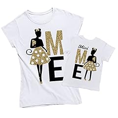 Idea Regalo - Coppia di T-Shirt Mamma e Figlia - Me & Mini Me