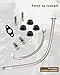 Oil Return Drain Line & Oil Feed Line Fit for Dodge Ram 2500 3500 5.9L Turbocharger, Turbo Oil Return Pipe Tube with Connectors Gasket